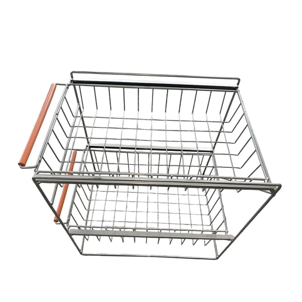 Cesta de almacenamiento bajo el fregadero, cajón, diseño moderno, gran capacidad, desmontable, ahorra espacio Grande