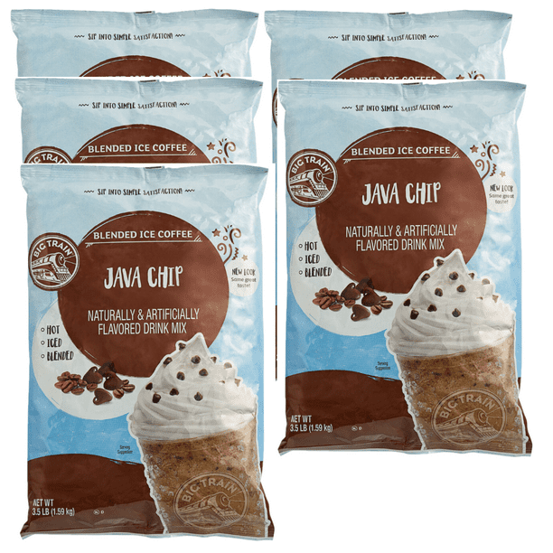 Big Train 3.5 lb. Java Chip Blended Ice Coffee Mix 5 Packs