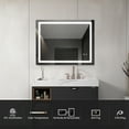 thumbnail image 6 of Mefine Dimmable Touch Switch Wall-Mounted 32X24 Inch (About 81.28X60.96cm) Led Illuminated Bathroom Mirror with High Light Flow Adjustable Color Temperature Waterproof and Anti-Fog, 6 of 7