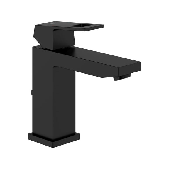 Grohe Eurocube 236702430 Single Hole Single-Handle M-Size Bathroom Faucet 1.2 GPM in Matte Black