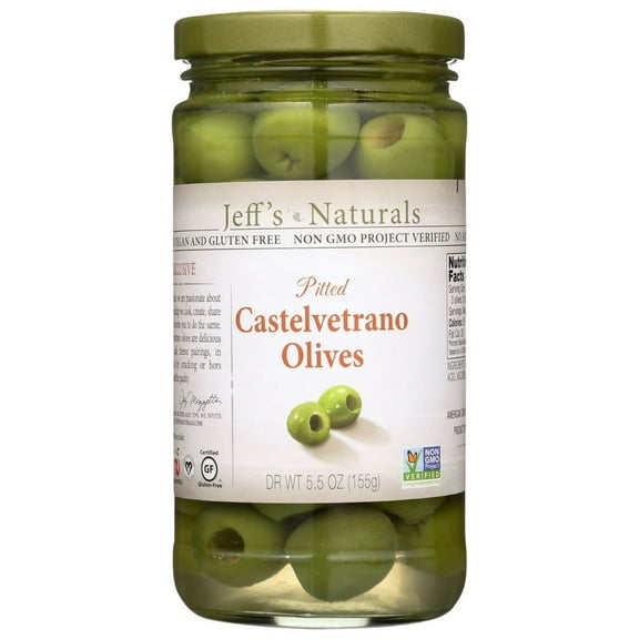 Jeff'S Garden Castelvetrano Olives Pitted, 5.5 Oz