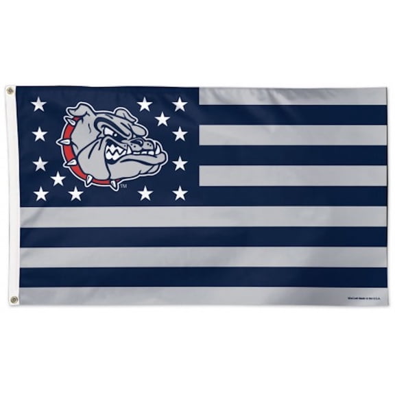 gonzaga university bulldogs stars & stripes deluxe grommet flag zags ncaa 3'x5'