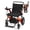 Orange-Aluminum, variant on Erinnyees 24V Electric Wheelchair Foldable, 500W Dual Motor All-Terrain Lightweight Wheelchair, Silver