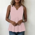 thumbnail image 3 of BUIGTTKLOP Tank Tops for Women Summer Babydoll Tops V Neck Sleeveless Shirts Dressy Casual Blouses Beach Vacation Clothes, 3 of 5
