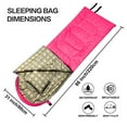 thumbnail image 2 of DESERT & FOX Sacs de Couchage en Flanelle de Coton avec Oreiller, Sac de Compression Enveloppe pour Temps Chaud et Froid 4 Saisons, Sac de Couchage de Randonnée Léger et Portable pour le Camping en Plein Air, la Randonnée, les Voyages, 2 of 5