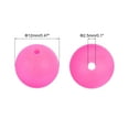 thumbnail image 2 of Uxcell 50 Pack 12mm Silicone Beads, Round Loose Rubber Bead for DIY Rose Red, 2 of 7