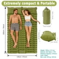 thumbnail image 2 of Camping Sleeping Pad, Inflatable Sleeping Pad for Camping Backpacking Hiking Traveling Tent, Black, 2 of 7