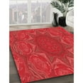 thumbnail image 3 of Ahgly Company Machine Washable Indoor Rectangle Transitional Red Area Rugs, 7' x 10', 3 of 7