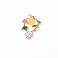 thumbnail image 3 of 4 piezas de aleación esmaltada flor hojas rama pájaro conector colr colgante DIY fabricación ios Baoblaze Charms Pendant Connector, 3 of 8