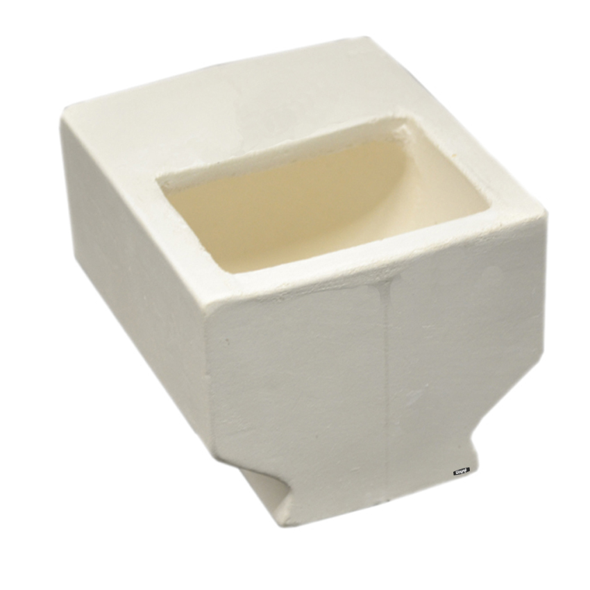 Casting Crucible Melting Crucible For Centrifugal Machine Square Boat 20 Oz
