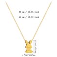 thumbnail image 3 of hanxiulin gold rabbit pendant autumn and winter necklace female design year of the year senior sense sweater chain, 3 of 5
