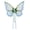Blue, variant on RUINIXCW Fairy Wings for Adults Women Girl Halloween Butterfly Wings Costumes Kids Fairy Wings Willow Leaf Flower Cosplay Wings Festival Photo Props