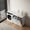 White 45, variant on Laundry Cabinet with 2 Removable Liner Bags, White Particle Board and MDF, 31.5x15.75x30.31 Inch Divided Hamper for Small Spaces