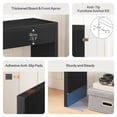 thumbnail image 3 of HOOBRO Minimalist Open Storage Particleboard Console Table, Black, 3 of 10