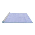 thumbnail image 2 of Ahgly Company Machine Washable Indoor Rectangle Solid Blue Modern Area Rugs, 3' x 5', 2 of 4