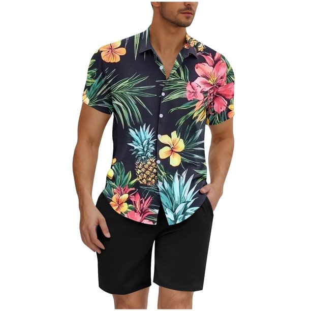 Mens Camisas de Manga Larga Casual Elegante Cuadrado Girar Hacia Abajo Cuello Botón Blusa, Verano de Spandex