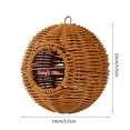 thumbnail image 3 of Round Parrots House With Simulated Rattan Texture Bird Nest For Pet Birds Round Resting Hammock Cage Accessories, 3 of 9