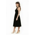thumbnail image 5 of Jewel Badgley Mischka Justine Halter Neck Midi Dress, 5 of 6