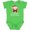 Apple Green, variant on Babys 1st Christmas Santa Claus Boys or Girls Baby Bodysuit