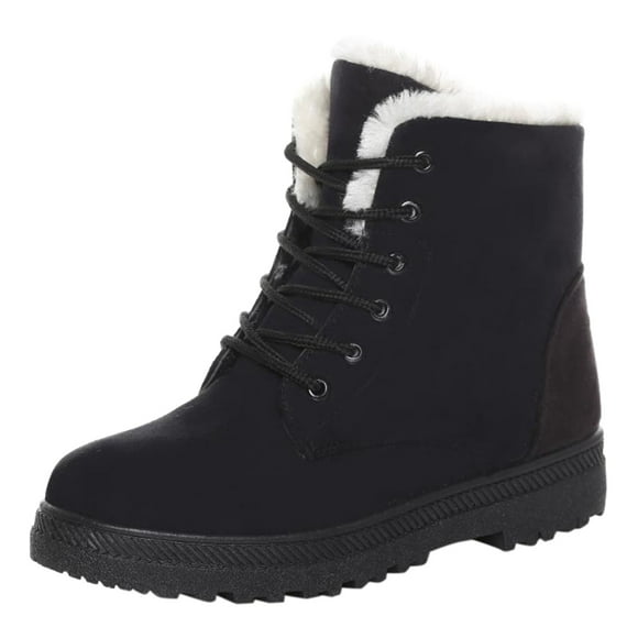 jovati Snow Boots Flat-Heel Autumn And Winter Plus Size Cotton Short Womens Boots