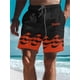 thumbnail image 5 of Bañador con estampado 3D de olas para hombre, estilo hawaiano, con cordón y cintura elástica, diseño de letras, 5 of 5