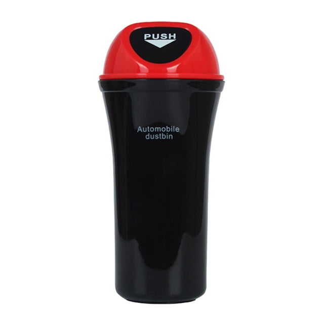 Bote de , Multifunción, Portátil Mini de con Tapa Adjuntar de Asiento de Automóvil 20x9.5x7cm - Rojo, 7cm CUTICAT Basura del bote de basura del auto