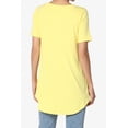 thumbnail image 2 of TheMogan Women's PLUS Basic Crew Neck Round Hem Short Sleeve Draped Jersey Tee, 2 of 6