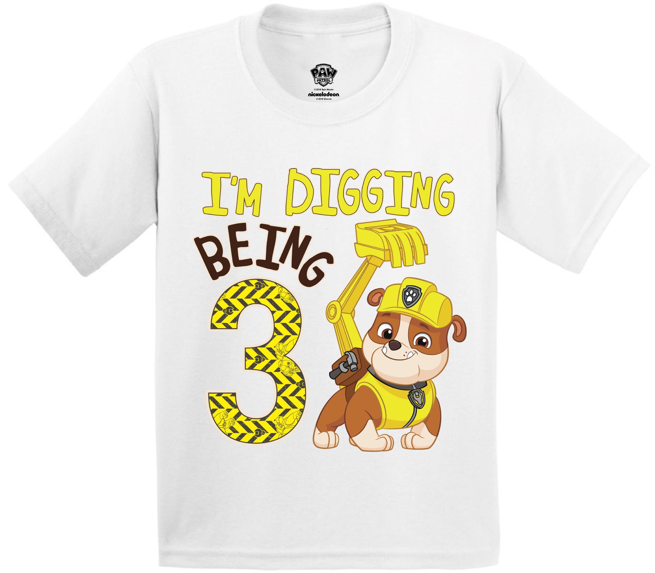 Paw patrol i am 3 t shirt Clearance