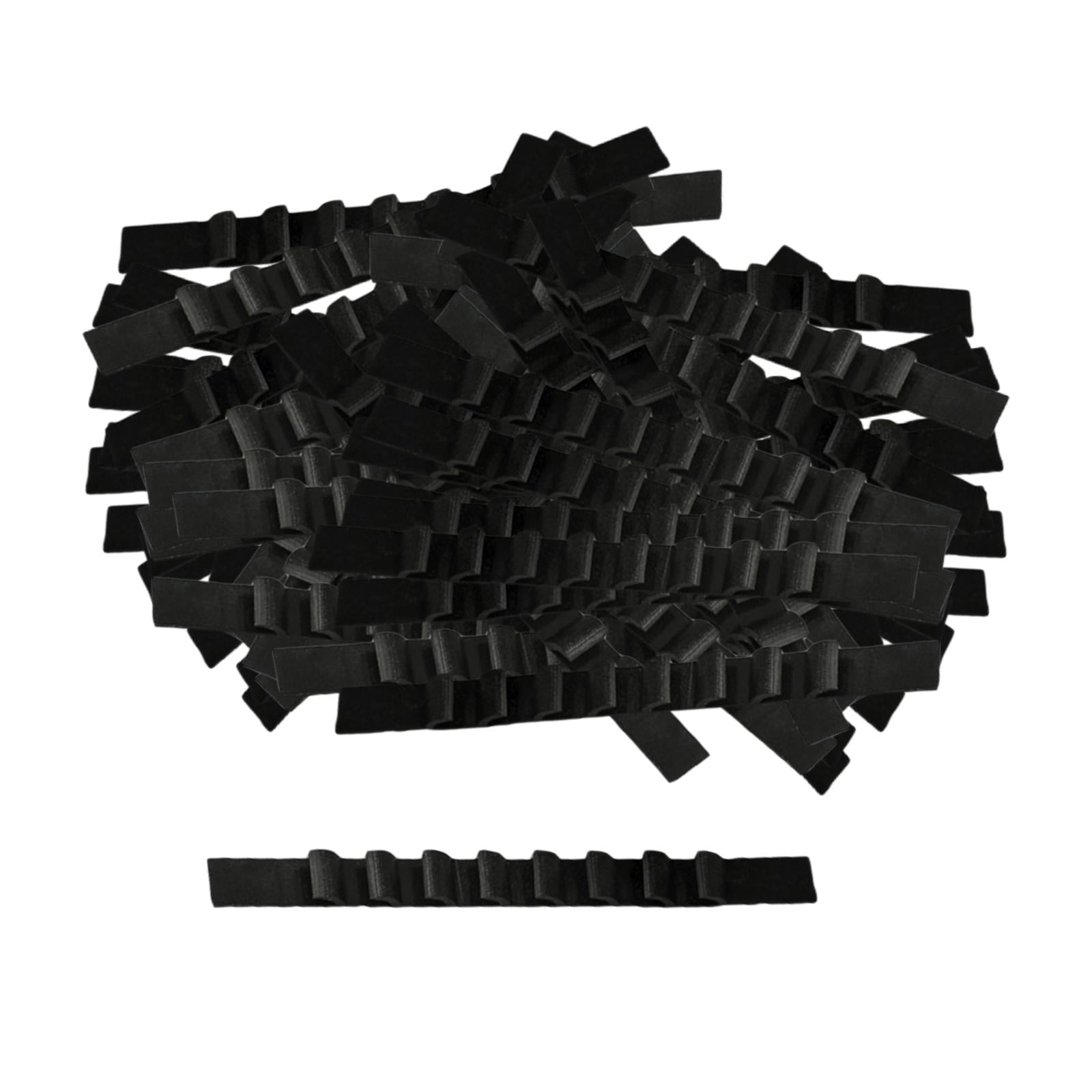 100 Pack NonSlip Rubber Hanger Grips Clear Adhesive Clothes Hanger