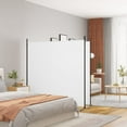 thumbnail image 6 of vidaXL Freestanding Folding Room Divider Fabric Privacy Screen Beige for Office, 6 of 28