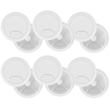 

6pcs Desk Grommet 50mm Cable Storage Cable Organizer Office Cable Hole Cover