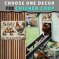 thumbnail image 4 of Chicken Metal Tin Signs Funny Chicken Coop Sign Fluffy Butt Hut Last One In Is A Rotten Vintage Tin Sign for Cave Kitchen Barn Coop Wall Decoration Sign 12x16inch, 4 of 6