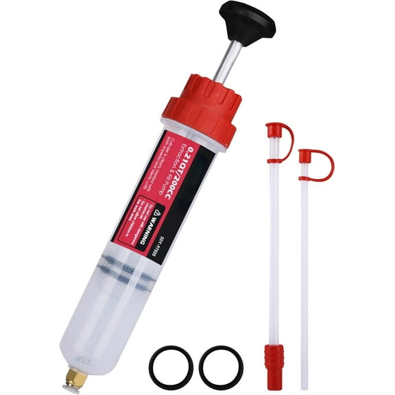Fluid Extractor - 200cc Multi-Purpose Syringe, Oil Suction Pump, Manual Extraction and Filling Pump, Automotive Oil Syringe