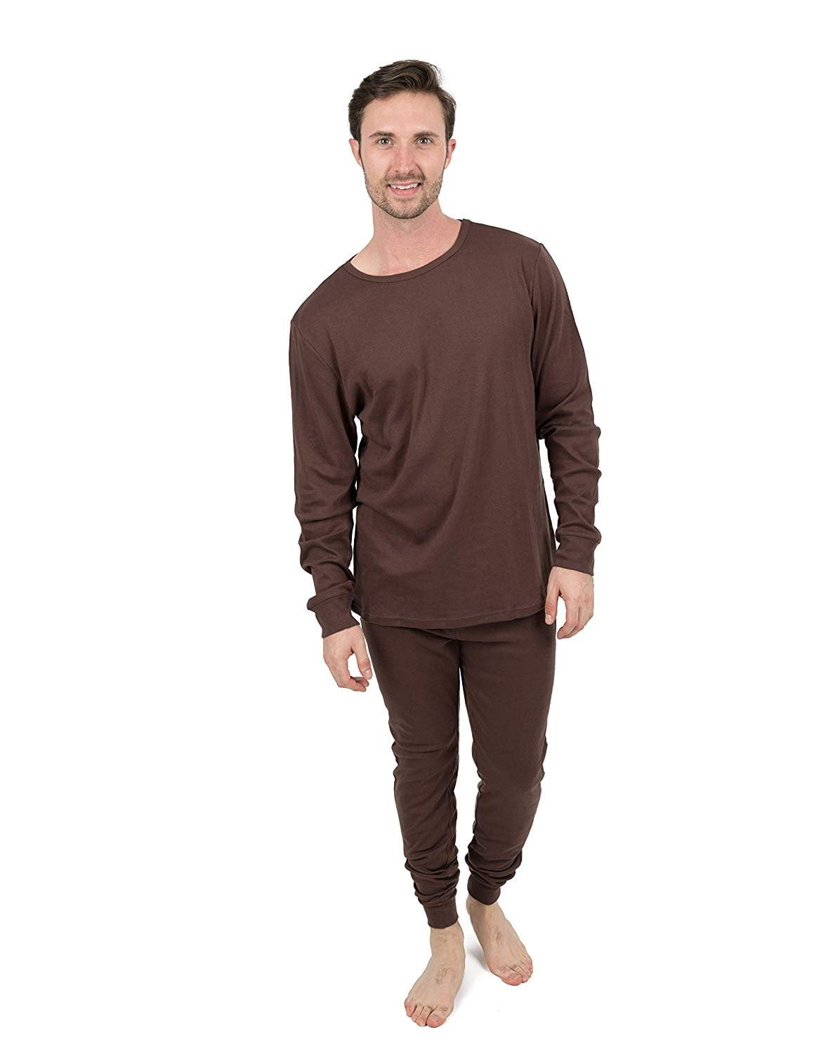 Leveret Leveret Mens Pajamas Solid 2 Piece Pajama Set 100 Cotton
