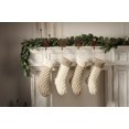 thumbnail image 3 of medias de Navidad de punto trenzado de 18 pulgadas, tamaño grande, decoraciones para decoración de temporada de vacaciones familiaresMetro4PCS, 3 of 4