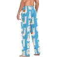 thumbnail image 6 of FREEAMG Cute Llama Alpaca Pajama Pants for Men, Men's Separate Bottoms, Pure Cotton Comfortable Lounge Pants for Men（205）, 6 of 7