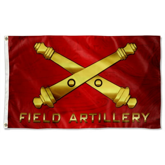Field Artillery Flag 3x5Feet Military Banner with 2 Brass Grommets
