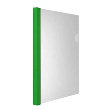 Professional Presentation Binders with Sliding Bars, Clear Heavy Duty Report Covers for 100 Sheets, A4/Letter Size Document Organizer, Tax & Music Portfolio Folders (Solid Green)