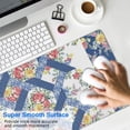 thumbnail image 4 of Long Mouse Pads for Desk,Pioneer Flower Floral Print Pattern Desk Mats on Top Of Desks, Desk Mouse Pad Extra Large with 3mm Non-Slip Base and Stitched Edge for Gaming,Office,Work,Home 31.5"x11.8", 4 of 6