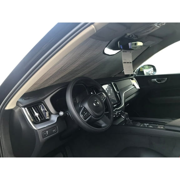 HeatShield, The Original Windshield Sun Shade, Custom-Fit for Volvo XC60 SUV 2018, 2019, 2020, 2021, Silver Series