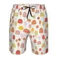 thumbnail image 4 of Disketp Men'S Swim Trunks Hawaiian Breathable Surf Beach Swimsuits Mesh Lining Beach Shorts With Pockets-Cute Cartoon Mushrooms, 4 of 9