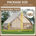 thumbnail image 3 of Esheno 4-6 Person Inflatable Camping Tent with Pump Quick Setup 4-Season Family Tent Waterproof Windproof 420D Oxford Fabric, 3 of 9