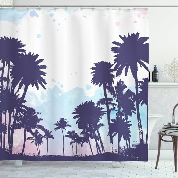Plant Forest Tropic Natural Palm Trees, Nature Shower Curtain