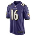 thumbnail image 2 of Men's Nike Tylan Wallace Purple Baltimore Ravens Game Jersey, 2 of 3