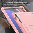 thumbnail image 5 of Allytechgroup Shockproof Case for Samsung Galaxy Tab S10 FE+ Plus 2025, Rugged Heavy Duty Protection Kickstand Shockproof Dual Layers Lightweight Case Cover for Galaxy Tab S10 FE+ 13.1", Rosegold, 5 of 8