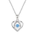 thumbnail image 2 of Pendant Necklace for Women Diamond Necklace Woman Beating Dazzling Heart Shaped Diamond Pendant Small Diamond Pendant Woman, 2 of 6