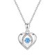 thumbnail image 1 of Collar de la mujer que late deslumbrante colgante en forma de corazón pequeño colgante de la mujer, 1 of 6