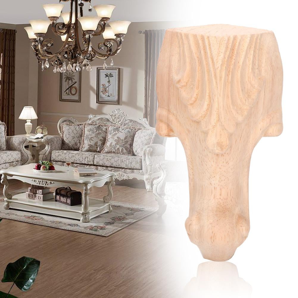 Mgaxyff Carved Furniture Leg,4pcs Legs Carved Table Foot