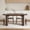 Black Walnut, variant on Dining Table Set for 6-8 People, 62 Inch Wooden Kitchen Table with Grille Design, Rectangular Farmhouse Dining Room Table, Engineered Wood with Scratch-Resistant Finish for Home Office