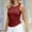 Red, variant on Giftesty Tank Tops for Women Summer Women Solid Color Round Neck Pocket Sleeveless Casual Tee Tops Tank